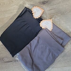 Fleeced Lined Leggings (Black & Gray) non-athletic 2 Pairs